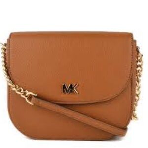 Michael Kors Mott Pebbled Leather Dome Crossbody Bag